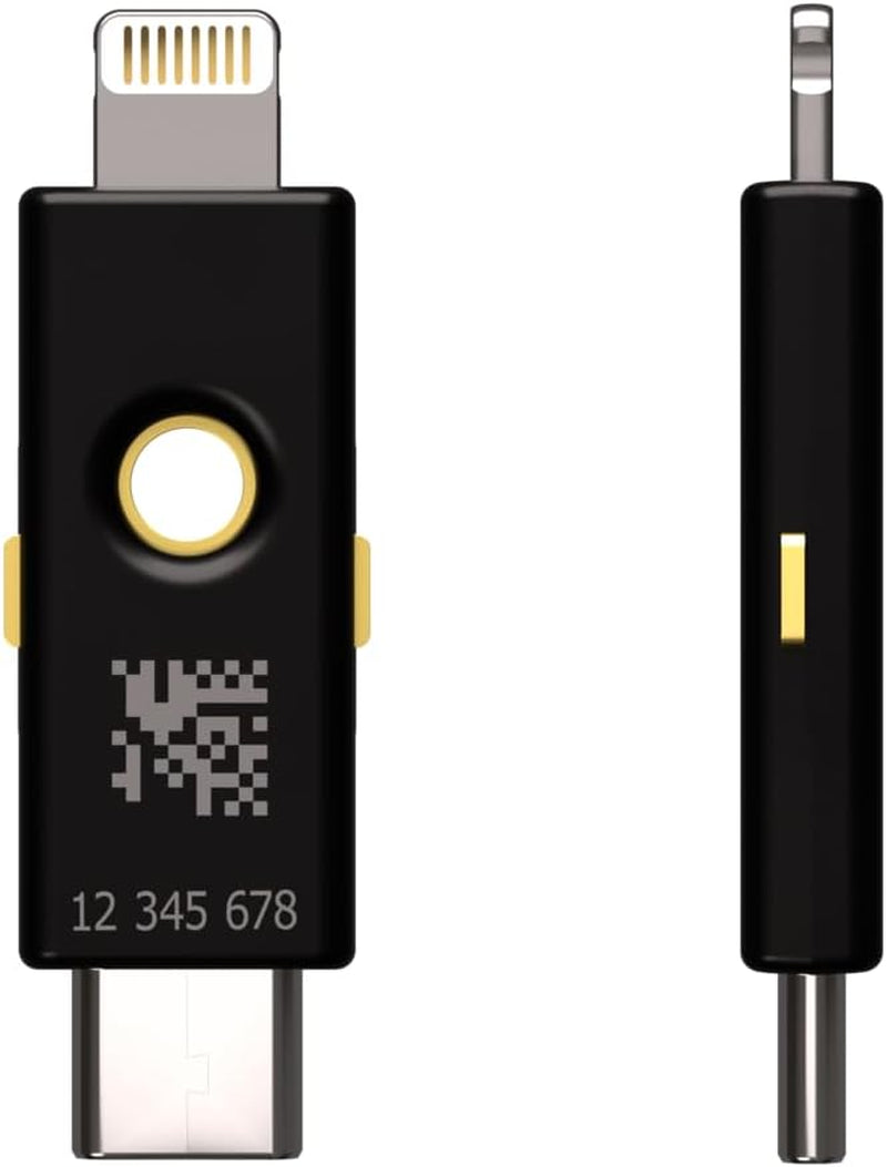 - Yubikey 5Ci - Two-Factor Authentication Security Key for Android/Pc/Iphone, Dual Connectors for Lighting/Usb-C - FIDO Certified