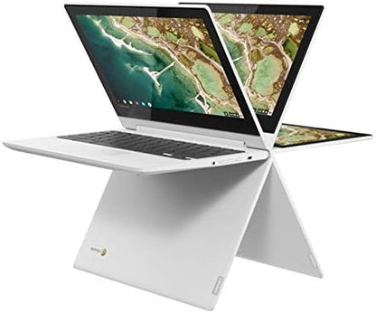 Chromebook C330 2-In-1 Convertible Laptop, 11.6" HD Display, Mediatek MT8173C, 4GB RAM, 64GB Storage, Chrome OS, Blizzard White