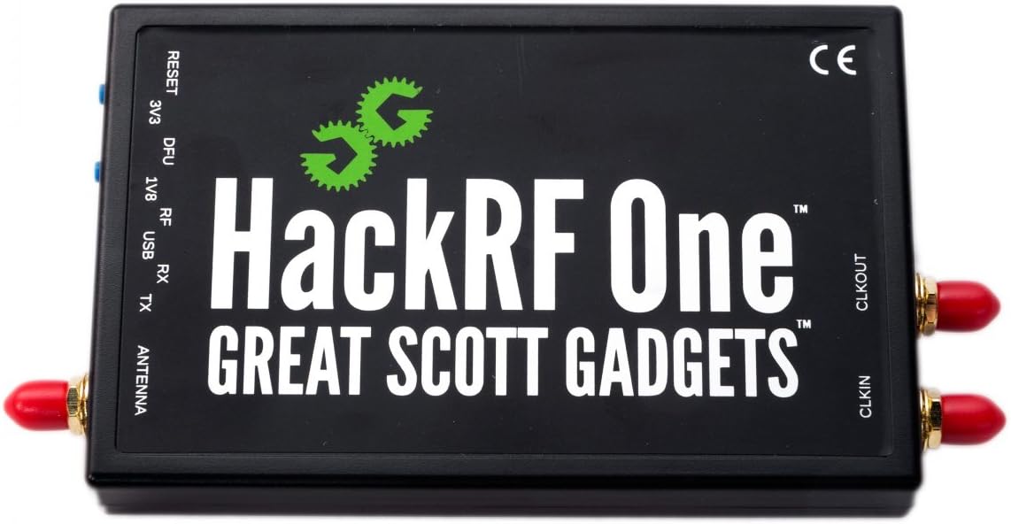 Hackrf One Software Defined Radio, ANT500 & SMA Adapter Bundle for HF, VHF & UHF. Includes SDR with 1Mhz-6Ghz Frequency Range & 20Mhz Bandwidth, ANT-500, and 4 SMA Adapters