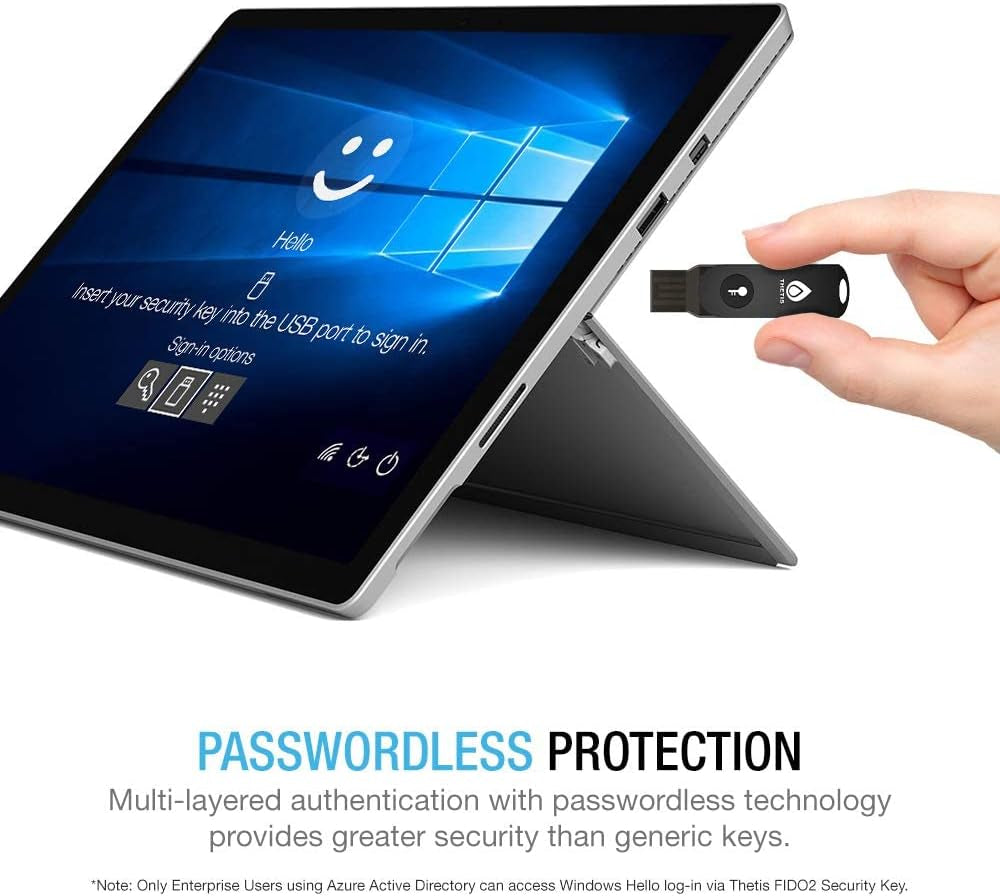 FIDO2 Security Key [Folding Design]  Universal Two Factor Authentication USB (Type A) for Multi-Layered Protection (HOTP) in Windows/Linux/Mac Os,Gmail,Facebook,Dropbox,Salesforce,Github