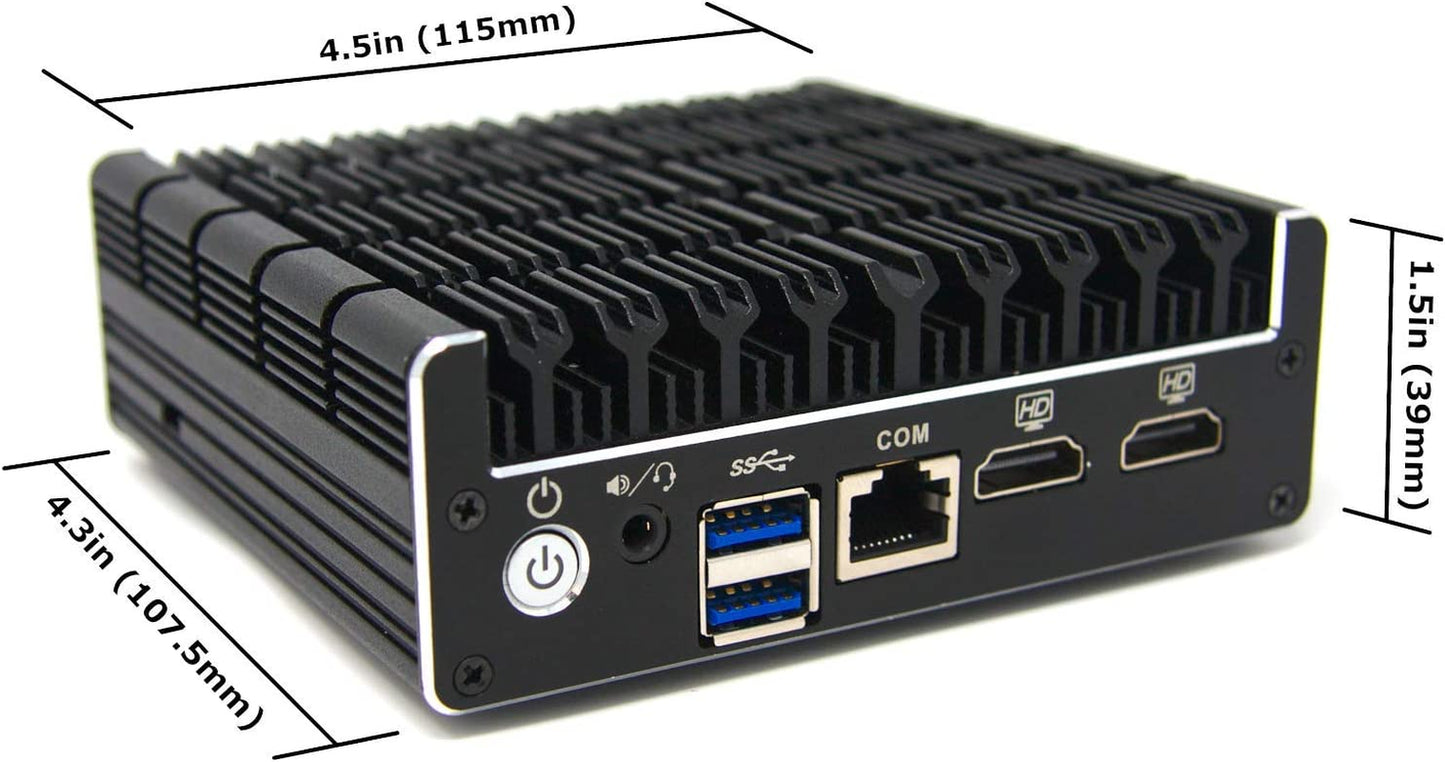 Vault FW4B - 4 Port, Firewall Micro Appliance/Mini PC - Intel Quad Core, AES-NI, 8GB RAM, 120GB Msata SSD