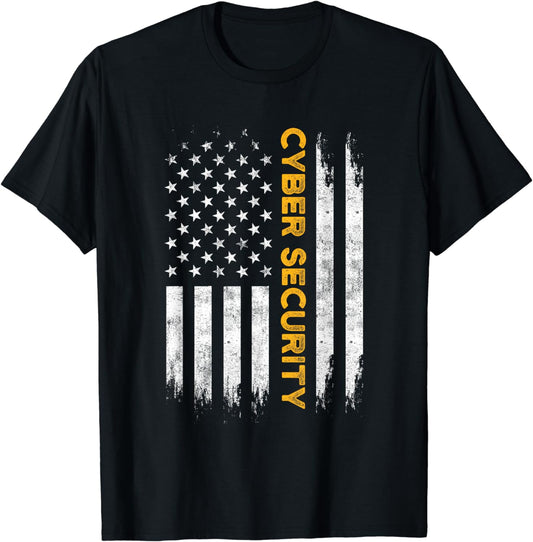 Cybersecurity IT Analyst US Art Certified Tech Security DA1 T-Shirt