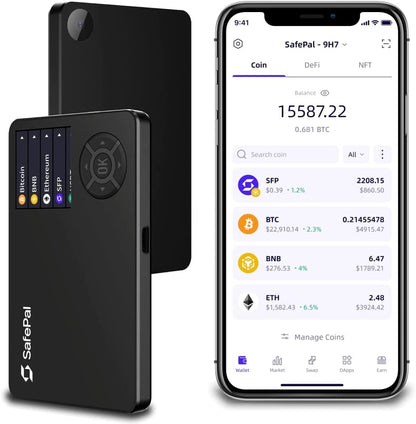 S1, Cryptocurrency Hardware Wallet, Wireless Cold Storage for Bitcoin, Ethereum and More Tokens, Internet Isolated & 100% Offline, Securely Stores Private Keys, Seeds & Crypto Assets