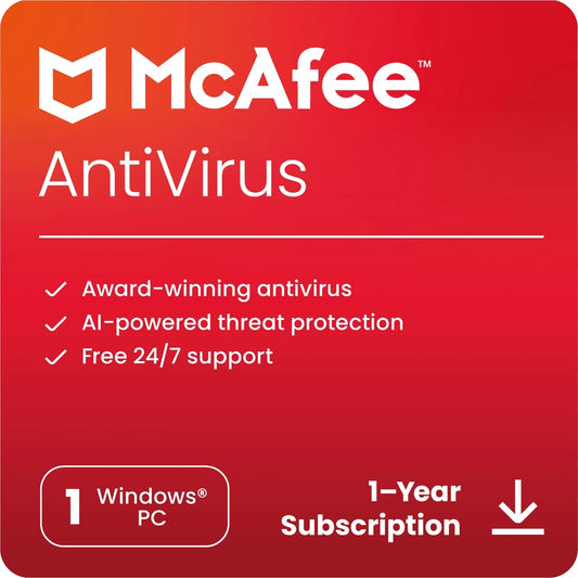 ® Antivirus Internet Security Software for 1 Device, Windows PC, 1-Year Subscription (Digital Download)